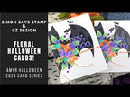 Tonic Black Sapphire 8.5 x 11 Glitter Cardstock 9963e Halloween Boo Cards Video