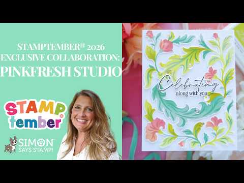 Pinkfresh Studio Grace and Gratitude STAMPtember Exclusive Stamps and Dies Laura Bassen Maximize Your Coloring Stencils featuring the Pinkfresh Studio STAMPtember 2026 Exclusive 