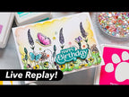 Simon Says Stamp Card Kit of the Month April 2025 Butterfly Blossoms ck0425 Coloring Stamps with Stencils! Creating a Birthday Card Nina-Marie Trapani