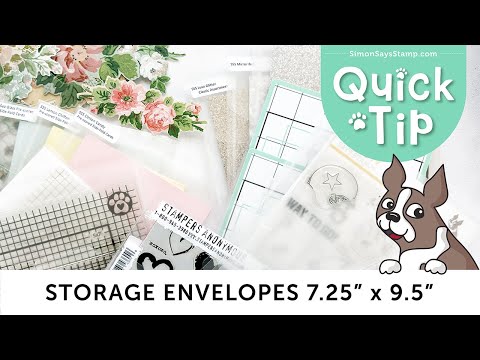 Simon Says Stamp Storage Envelopes 10 pack st0110 Be Creative