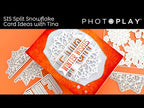 PhotoPlay Split Snowflake Sentiments Clear Stamps sis4576 Fun Winter Wishes Card Video