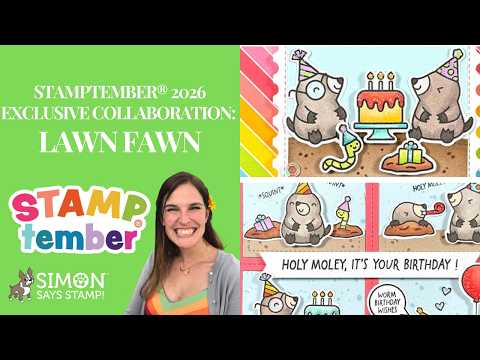 Lawn Fawn A Mole Lot of Cake STAMPtember Exclusive Stamps lf4236 Kelly Marie Alvarez NEW Lawn Fawn for STAMPtember 2026 Kelly Marie Shows Us EVERYTHING