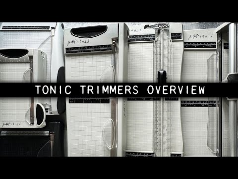 Tim Holtz Tonic Precision Trimmer And Spare Cutting Blades Bundle Overview Video