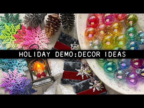 *Tim Holtz Distress Holly Branch Mica Stain Ranger tsh87298 Holiday Decor Ideas Video