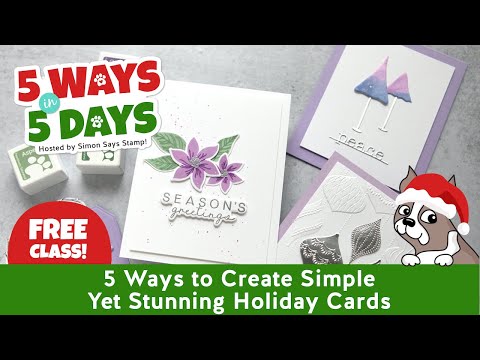Simon Says Stamp Embossing Folder and Dies Fancy Ornaments sfd368 All the Joy