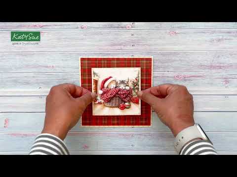 Katy Sue Designs Christmas Cats Die Cut Topper and Decoupage Collection 11-dcd7004 video