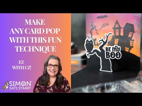 CZ Design Oh My Goth Bundle set1367og Cathy Zielske Make ANY Card POP with This Fun Technique