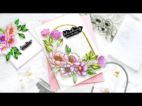 Simon Says Stamp Morning Garden Floral Frame Wafer Dies s940 Cheering for You