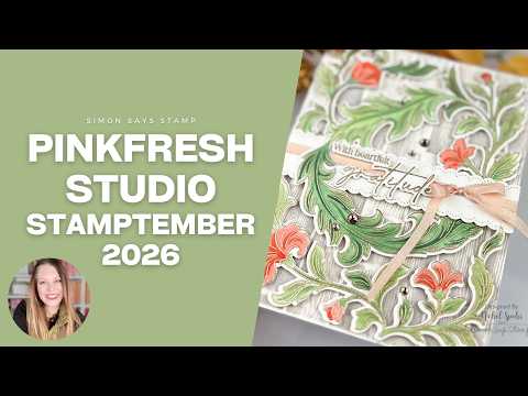 Pinkfresh Studio Grace and Gratitude STAMPtember Exclusive Stamps Dies and Stencils Nichol Spohr How to Layer Floral Stencils for a Perfect Card STAMPtember Exclusive