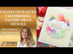 PREORDER Simon Says Stamp Card Kit of the Month September 2026 Simply Shabby ck0926 Laura Bassen Unexpected Ways to Use Embossing Folders, Dies & Stencils