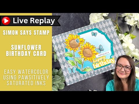Simon Says Stamps and Dies Sunflower Dance set1054sd STAMPtember