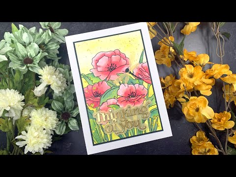 Simon Says Clear Stamps POPPY FIELD sss202607c