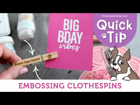 Simon Says Stamp Embossing Clothespins Heat st0138