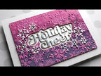 Tim Holtz Distress Oxide Ink Pad Chipped Sapphire Ranger tdo55884 Holiday Embossing Folder Card Video