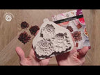  Cosmic Shimmer Sculpted Peonies Silicone Mould ce0172-cs video