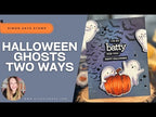 CZ Design Stamps and Dies Halloween Basics set1057hb STAMPtember CREATE Your Own Spooky Halloween Ghost Cards TWO Ways! Nichol Spohr