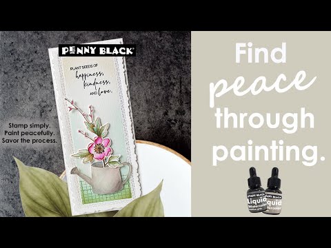 Penny Black Medium Gray Liquid Watercolor 75-015 video