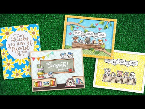 Lawn Fawn Simply Celebrate Hangouts Stamps and Dies