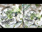 Tim Holtz Peeled Paint Distress Spritz tdu86406 Imagine Mixed Media Tag Video