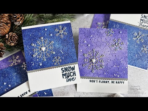 Simon Says Stamp Embossing Folder Cheery Snowflakes sf370