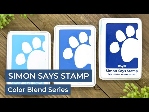 Simon Says Stamp Pawsitively Saturated Ink and Re-inker Set Royal