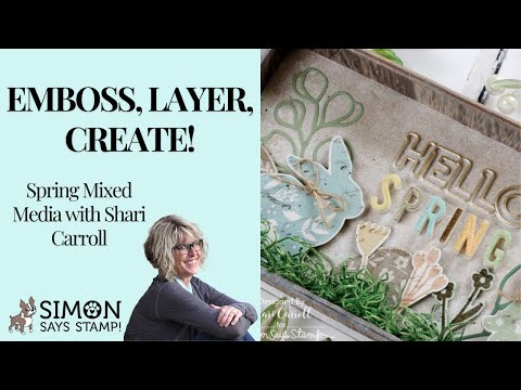 Dina Wakley Ranger White Gesso Media MDM41689 Spring Mixed Media Video