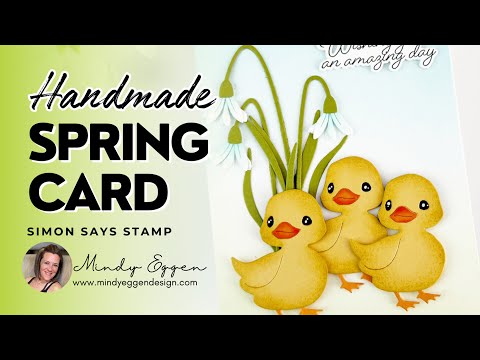 Simon Says Stamp Darling Duckling Wafer Dies s1023 Rain or Shine