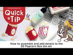 Simon Says Stamp 3D Box and Popcorn Wafer Dies 1698sd Easy Tips for Assembling Our 3D Popcorn Box Dies Like a Pro Quick Tip