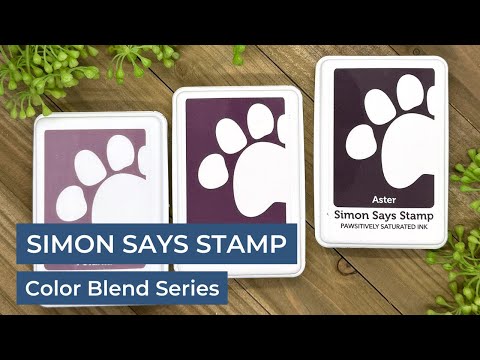 Simon Says Stamp Pawsitively Saturated Ink and Re-inker Set Pansy