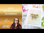 Simon Says Clear Stamp Thank You Text 1209ss Moments in Time EASY Multi-Color Stamping! Cathy Zielske