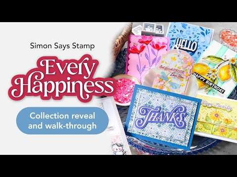Simon Says Stamp Every Happiness Collection I Want It All Embossing Folders set1311ef Simon Says Stamp Every Happiness | Full Collection Walk-Through