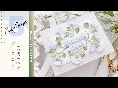Simon Says Clear Stamp Nature in Bloom 1378ss In My Heart Simon Says Stamp In My Heart: Honeybell Floral Tutorial | Cardmaking In 5 Easy Steps