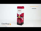 Clear Bags Santa Paper Box with Window Set of 5