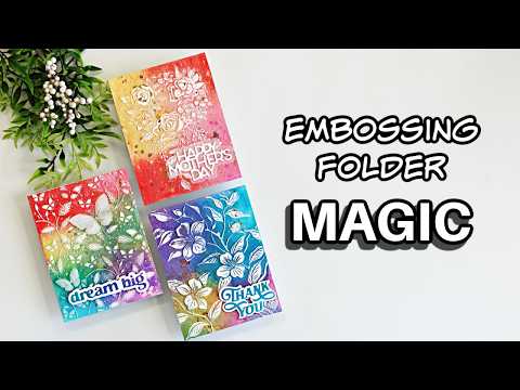 Simon Says Stamp Embossing Folder and Cutting Dies Butterfly Escapade sfd582 In My Heart Embossing Folder Technique for Cardmaking | Distress Oxide Ink and Heat Embossing Sandi MacIver