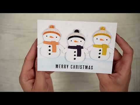 Simon Says Stamp Snuggle Snowman Wafer Dies s1117 DieCember