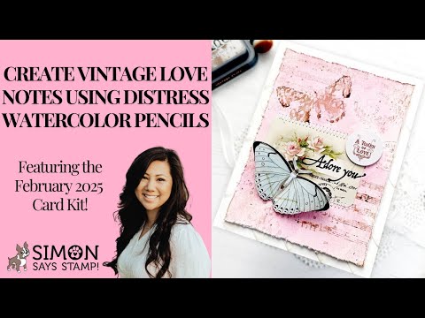 Tim Holtz Distress Tiny Blending Tool And Foams Bundle Ranger Vintage Love Notes Video