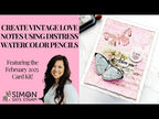 Tim Holtz Distress Tiny Blending Tool And Foams Bundle Ranger Vintage Love Notes Video