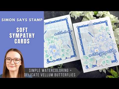 Simon Says Stamps and Dies Wild Rose set1196wr In My Heart Soft Sympathy Cards | Simon Says Stamp Amy Rysavy