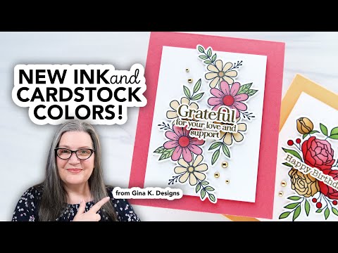 Gina K Designs Refresh 2025 Premium 100 LB Cardstock Bundle New Colors
