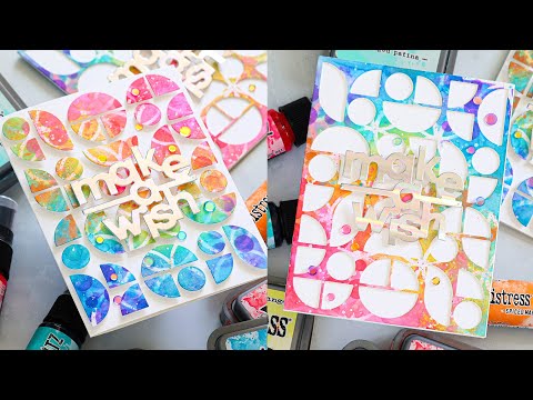 Tim Holtz Distress Twisted Citron Oxide Ink Pad And Reinker Bundle Ranger Birthday Card Video