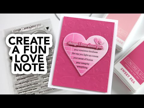 CZ Design Wafer Dies Noted Heart czd226c Smitten