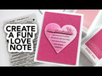 CZ Design Wafer Dies Noted Heart czd226c Smitten