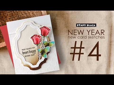 Penny Black Love Blooms Clear Stamp and Die Set video