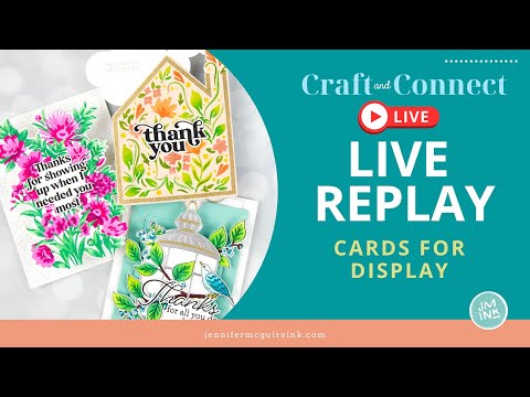 Pinkfresh Studio Dreamy Florals Hot Foil Plate 181522 Cards For Display Video