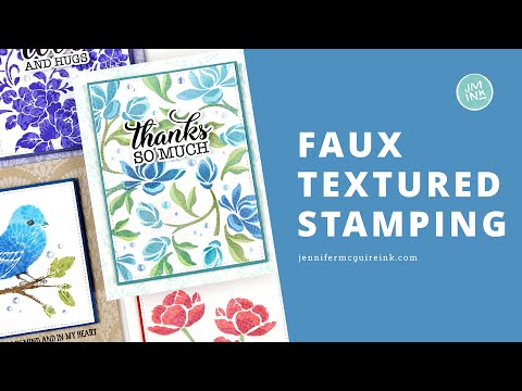 Ranger Perfect Pearl Powder PPP17714 Faux Textured Card Video