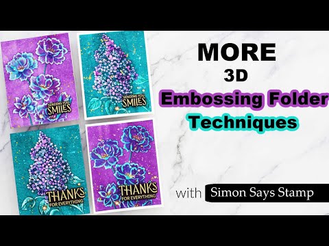 Simon Says Stamp Embossing Folder and Cutting Die Pristine Lilac sfd474 You Are My Favorite
