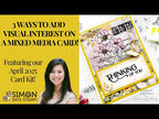 Tim Holtz Distress Collage Medium Matte Ranger tda79309 Mixed Media Card Video