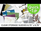 Simon Says Stamp 6.75 x 6.75 Clear Storage Sleeves 25 Pack st0069