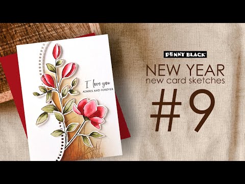 Penny Black Heart Dance Clear Stamps 31-123 video