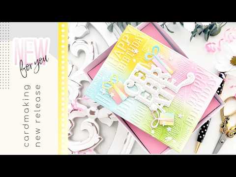 PREORDER Simon Says Stamp Celebrate Wafer Dies 1657md Stamptember Tina Smith QUICK 6-Minute DIY Birthday Card (Using STAMPtember® 2026 Dies & Embossing Folder!)